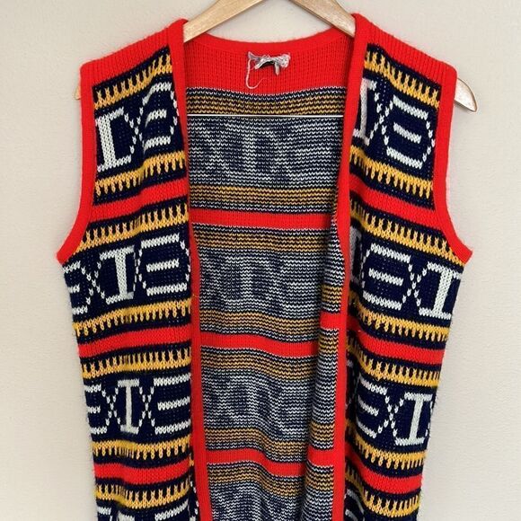 Women's 1960's Colleen Knitwear Corp. Knit Sweater Vest Size M - Picture 2 of 3